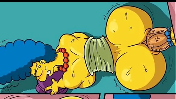 Huge Cock From A Hole In The Wall Filled All The Wet Holes Of Housewife Marge With Hot Sticky Sperm / Comic / Parody