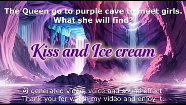 MOVIE, The queen ask 2 girls for Kiss and bouncing breast, Ai animation