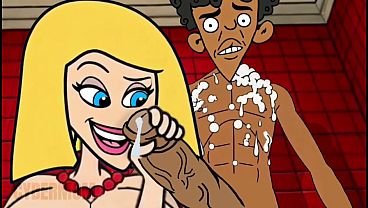 Two Cartoons: “Slutty stepmom jerks off stepson’s cock in the shower” and “Married slut stars in interracial porn with Black men,” plus anal bonus from a married couple